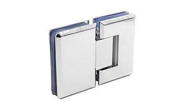 Петля для душевой кабины стекло-стекло 180° 90х55 мм цинк, полированная t303 PZn купить в Симферополе