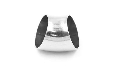 Отвод поручня под сварку Ø38.1х100/2х1.35 мм, 45°, полированный 400 Grit, (AISI 304) k095-45 купить в Симферополе