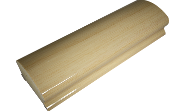 Пластиковый поручень фигурный текстурный, цвет беленый дуб, длина 4м k899-3  купить в Симферополе