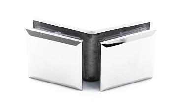 Коннектор для душевой стекло-стекло 135°, нержавеющая сталь AISI 304, полированная t736 PSS купить в Симферополе