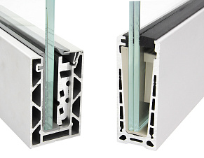 Алюминиевый профиль для стекла зажимной купить в Симферополе