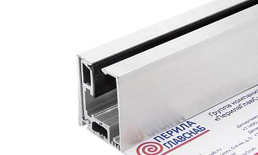 Алюминиевый зажимной профиль 3000 мм для стекла 8-12 мм, неанодированный, с отверстиями т40-8 AL купить в Симферополе