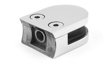 Стеклодержатель литой под стекло 8 мм (4+4 мм), под стойку Ø38.1 мм 40х22х49, полированный (AISI 304) k001-4 купить в Симферополе