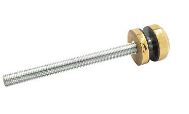 Комплект торцевого крепления несущего стекла, гайка-шайба Ø50х10х18 мм с внутренней резьбой М16, полированный, под золото (AISI 201) Фk277-88 купить в Симферополе