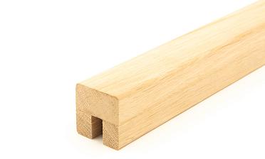 Дубовый поручень 40х40 некрашеный С ПАЗОМ, Премиум Ф-1077 купить в Симферополе