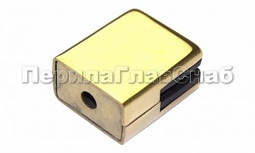 Стеклодержатель штампованный квадратный на плоскость для стекла 8 мм (4+4 мм), полированный, под золото (AISI 304) Фk352-88 купить в Симферополе