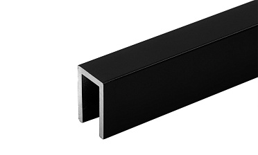 П-образный профиль 19x13, L=2200, алюминий ,черный, уценка t756 BL-У купить в Симферополе П-образный профиль 19x13, L=2200, алюминий ,черный, уценка t756 BL-У купить в Симферополе