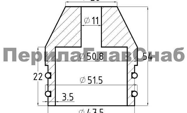 Стеклянный шар, наконечник на стойку Ø50.8 мм, с алюминиевой системой фиксации, розовый k249 2