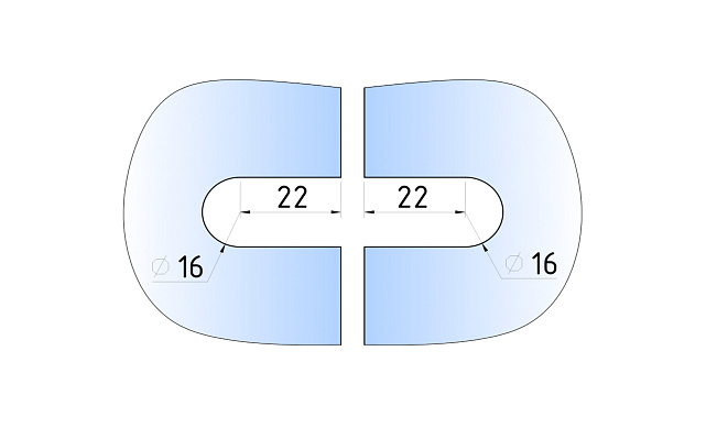 Коннектор для душевой кабины стекло-стекло 135°, цинковый сплав, черная  t736 BZn 3 Коннектор для душевой кабины стекло-стекло 135°, цинковый сплав, черная  t736 BZn 3