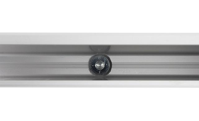 Комплект профиля зажимного для стекла 12 мм, с отверстиями, АНОД, алюминий, k601-2-12 8