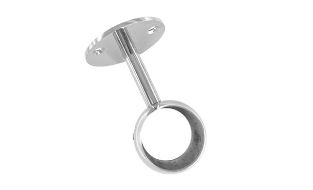 Держатель поручня Ø42,4мм, выносной, с обхватом, полированный, AISI 304 k256-42 3