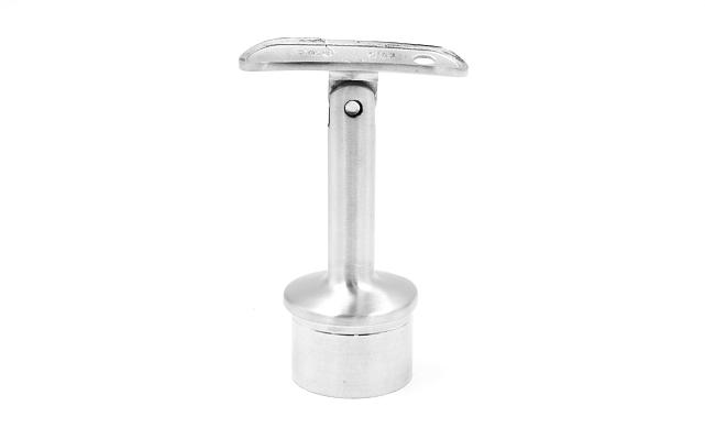 Наконечник палец с регулируемым ложементом под поручень Ø50.8 мм, на стойку Ø38.1х1.5 мм, литой, шлифованный (AISI 304) k006-4 3