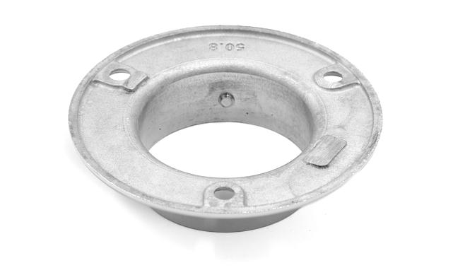 Фланец для трубы Ø50.8 мм, литой, полированный под 3 самореза 4.8 мм (AISI 304) k022 4