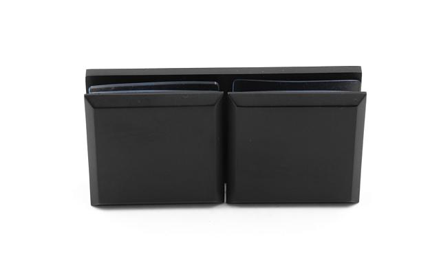 Коннектор для душевой кабины стекло-стекло 180°, 45х45, черный, вырез 71 t734 BZn 7