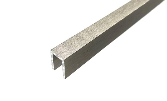 П-образный профиль 19x13, L=2200, алюминий шлифованный t756-4 ALS 5