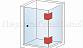 Петля для душевой кабины стекло-стекло 90° 90х55 мм полированный  t304 PSS