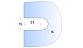 Коннектор для душевой кабины стена-стекло, 45х45, AISI 304 полировка, вырез 61 t720 PSS