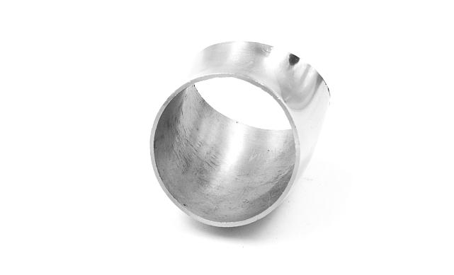 Половинка отвода поручня под сварку для Ø50.8х125/2х1.5, 45°, полированный 400 Grit (AISI 304) k021-45 3