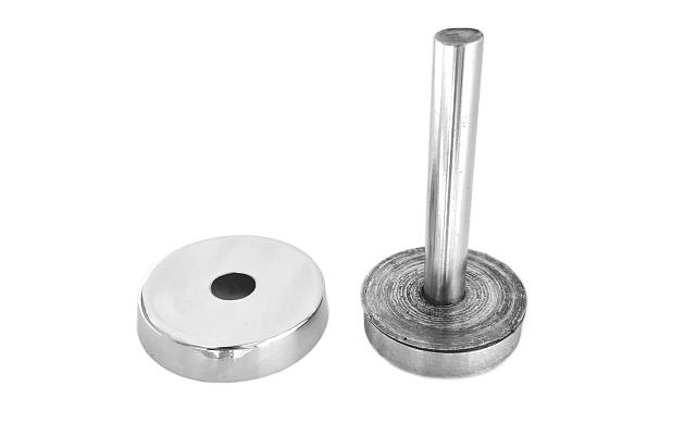 Наконечник палец (солдатик) на стойку Ø42.4х1.5 мм, без ложемента, удлиненный, с декоративной крышкой, полированный (сталь 3/AISI 304) k535-2 4