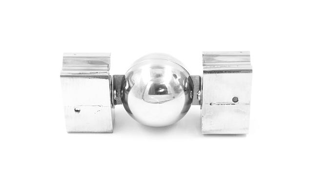 Поворот пластикового фигурного поручня, шаровый, полированный, AISI 304 k061 6