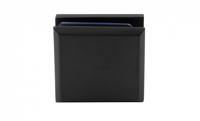 Коннектор для душевой кабины стена-стекло 45х45, вырез 67, цинк, черный t730 BZn 9  Коннектор для душевой кабины стена-стекло 45х45, вырез 67, цинк, черный t730 BZn 9