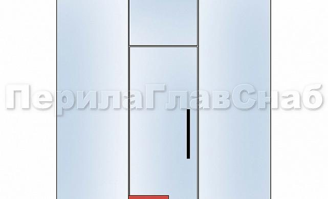 Нижний фитинг-петля, под алюминий t110 AL 3