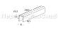 Профиль П-образный, L=2000 мм, t=1.5 мм, для стекла 12 мм, шлиф. (AISI 304) Ф-0455
