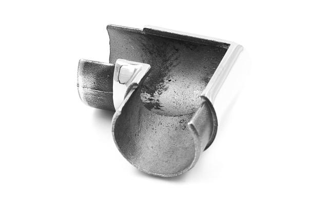 Отвод поручня 90°, с вставками для трубы Ø42.4 мм, полир., (AISI 304) k230-2 4