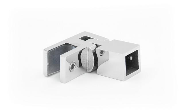 Выносное крепление к стеклу, для трубы 15х15 мм, полированный t806 PSS 7