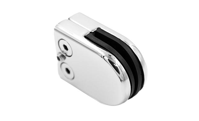 Стеклодержатель штампованный под стекло 10 мм (5+5 мм), на плоскость 40х24х54 полированный (AISI 304) k539-10 6