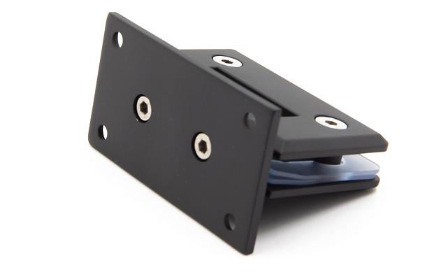 Петля для душевой кабины стена-стекло 90°, 90*55, цинк, черн. t301 BZn 7