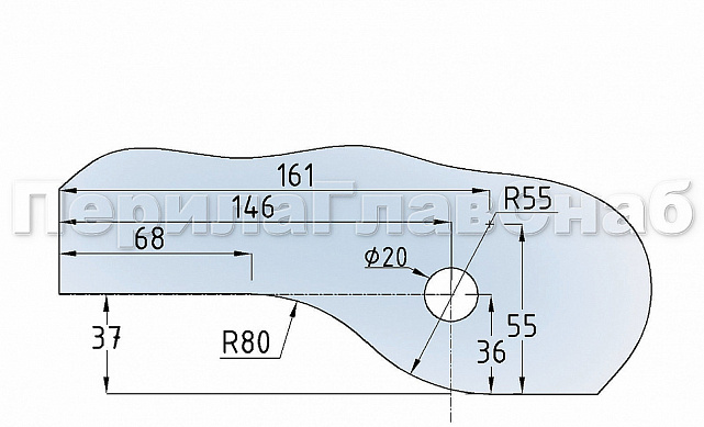 Верхний фитинг-петля, полированный t120 PSS 4 Верхний фитинг-петля, полированный t120 PSS 4