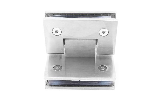 Петля для душевой кабины стекло-стекло 90° 90х55 мм шлифованная  t304 SSS 5