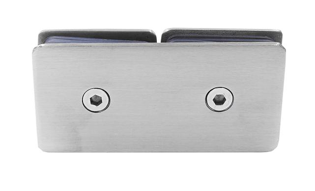 Коннектор для душевой кабины стекло-стекло 180°, 45х45, нерж 304, вырез 64 t724 SSS 7