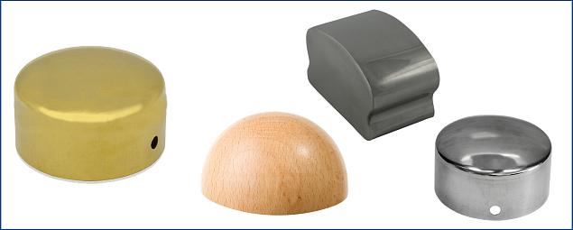  Заглушки для деревянного поручня в Симферополе. Комплектующие для лестничных ограждений и перил ПерилаГлавСнаб